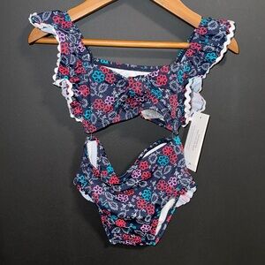 Janie and jack 2 piece floral bikini swimsuit